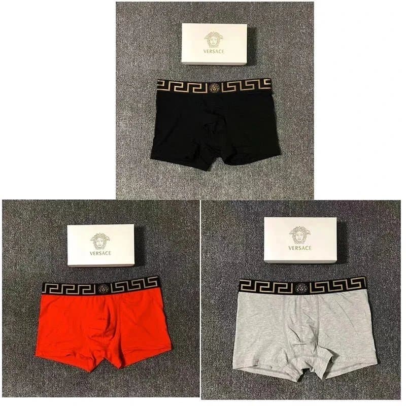 Versace Boxer Brief Greca Logo Waistband