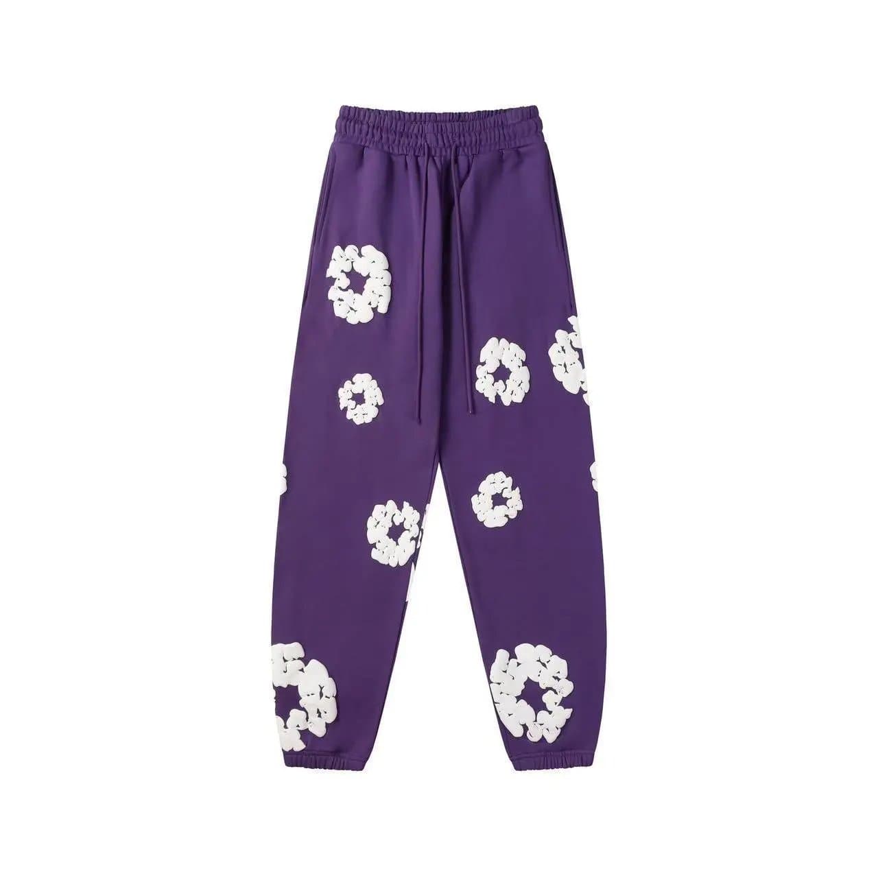 Balenciaga Joggers Cloud Print — 发泡紫色长裤【灰色花环】