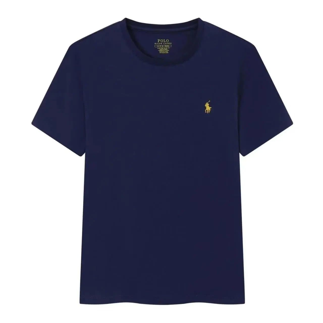 Polo Ralph Lauren Polo Tee Custom Slim Fit — 藏青金标