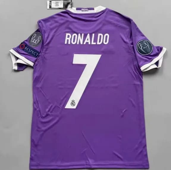 Reebok Soccer Jersey Sporting CP C. Ronaldo #28 — 1617皇马客场+3臂章