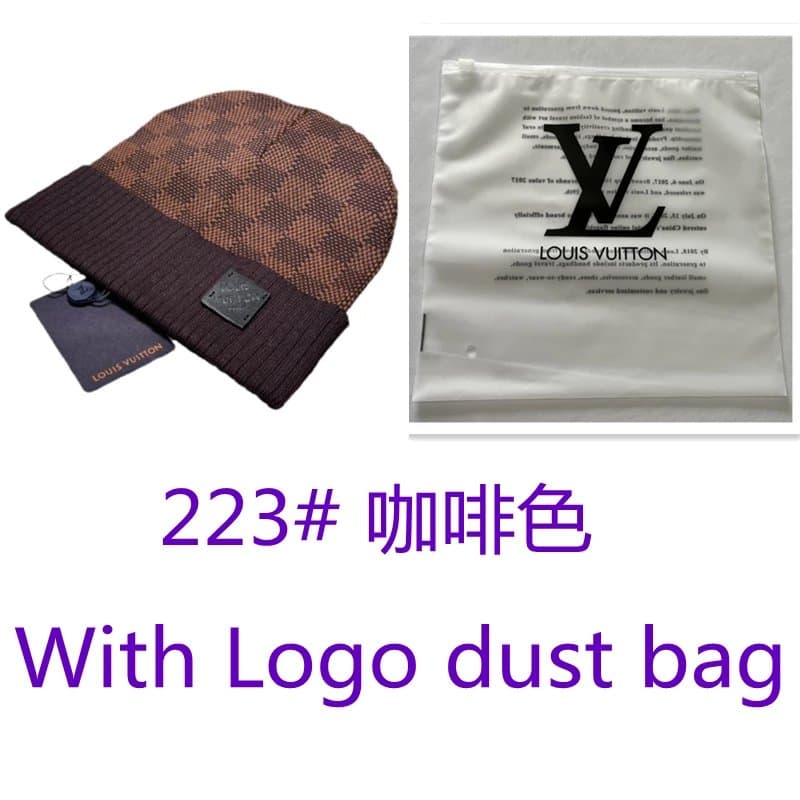 Louis Vuitton Monogram Knit Beanie Damier Pattern