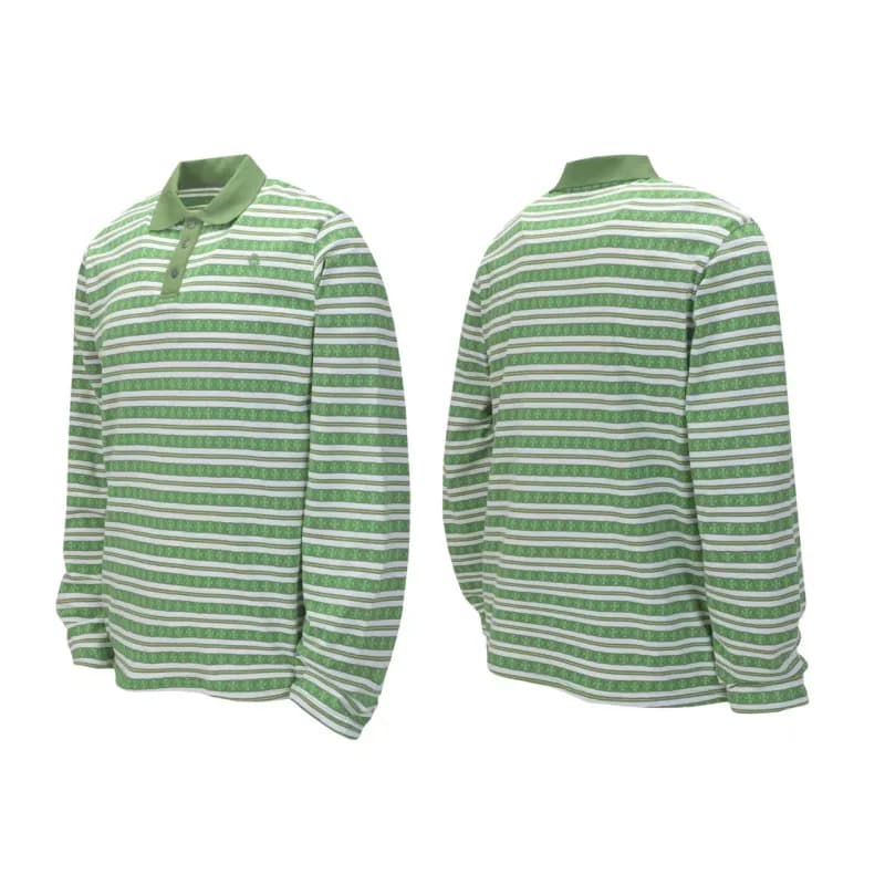 Polo Ralph Lauren Long Sleeve Polo Striped with Logo Pattern