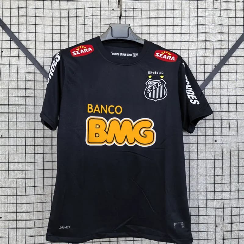 Santos FC Home Jersey Banco BMG Sponsor