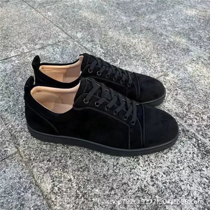 Christian Louboutin Louis Junior Black Suede