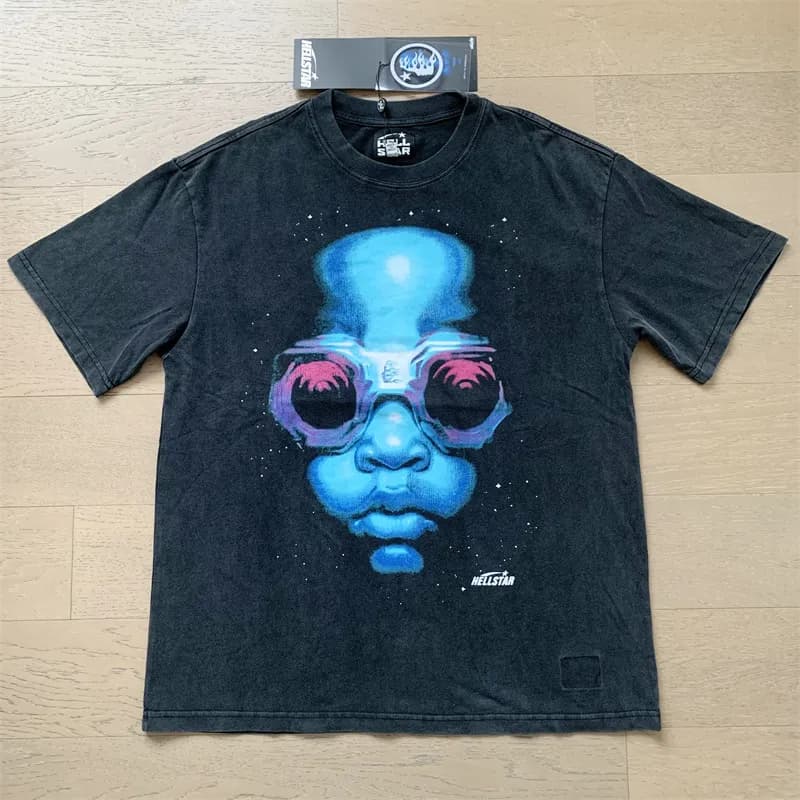 Hellstar Long Sleeve Tee Flame Graphic — X79