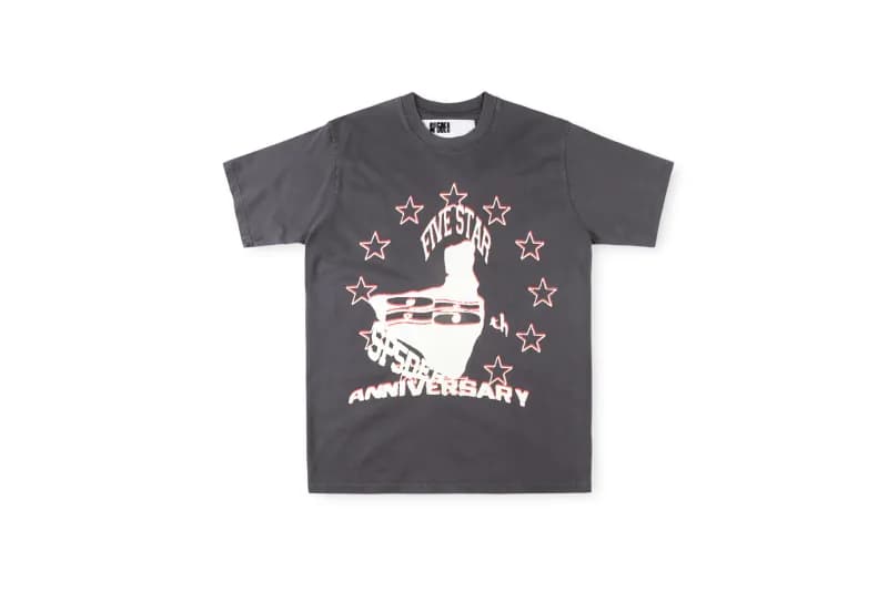 Palace Five Star Anniversary Tee 5th Anniversary Graphic