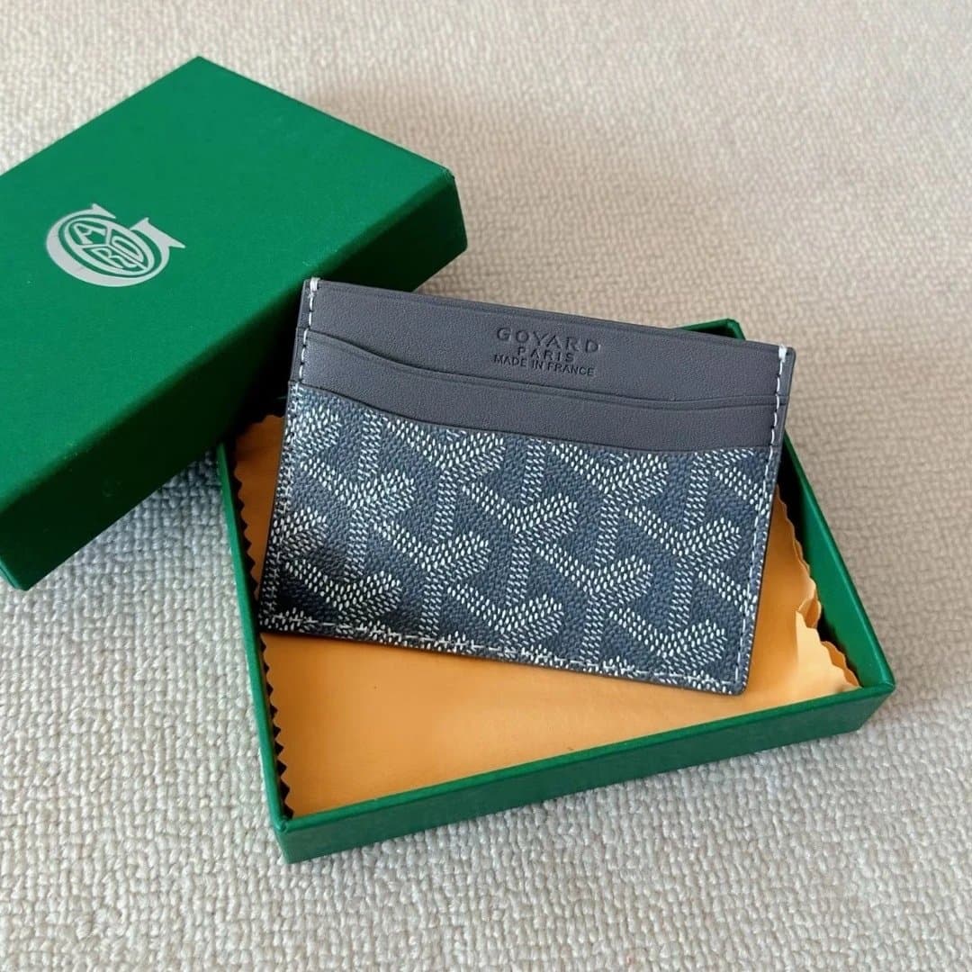Goyard Card Holder Goyardine Canvas