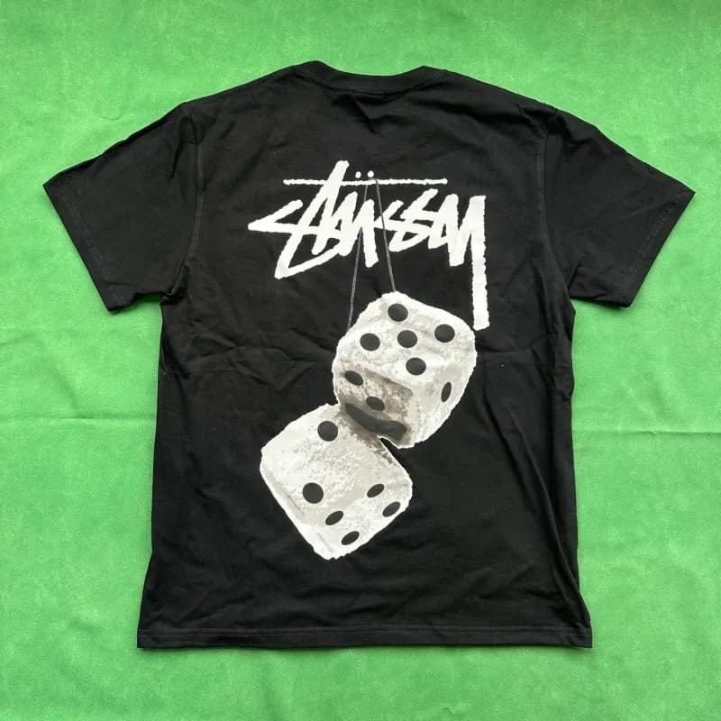 Stüssy Dice Graphic Tee Hanging Dice Print