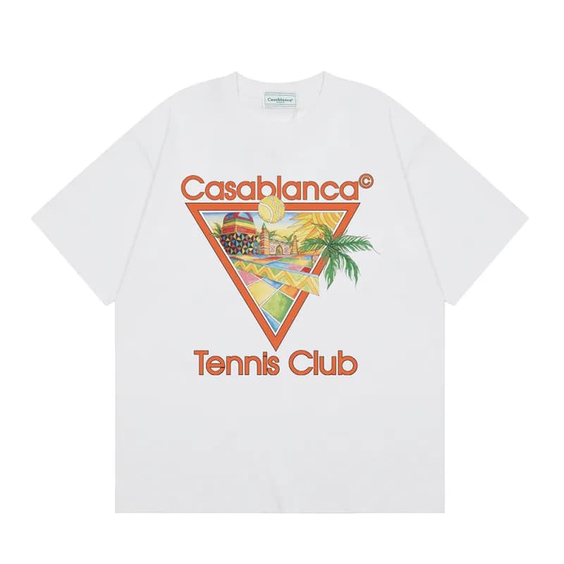 Comme des Garçons Graphic T-Shirt Cosmic Cactus Print — 74白色