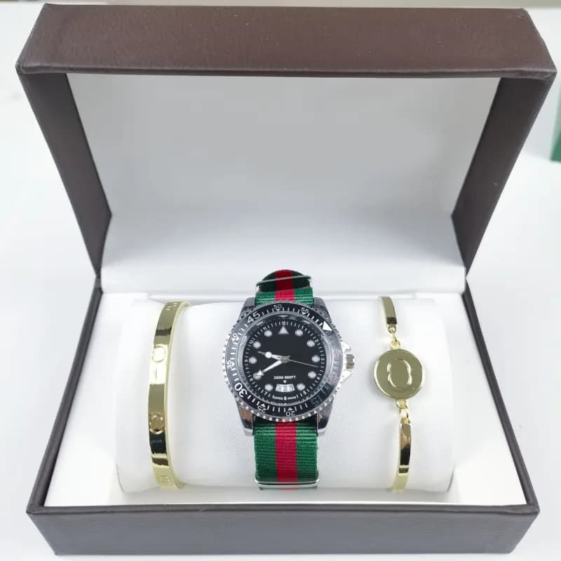 Gucci G-Timeless Chronograph Web Strap