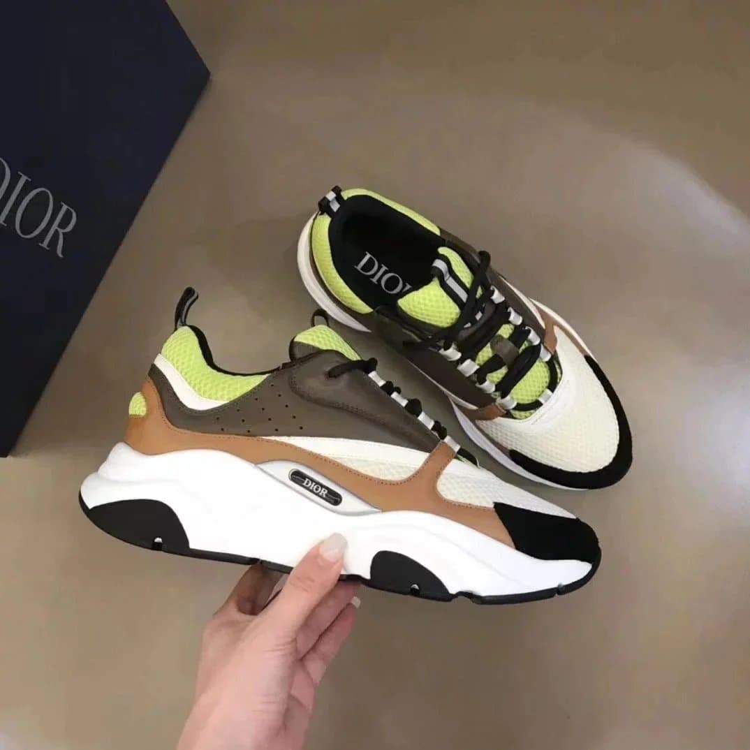 Dior B23 Low Lime and Brown