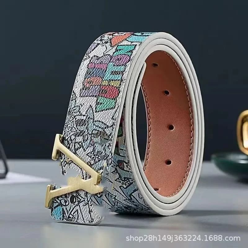 Louis Vuitton LV Belt Graffiti Print