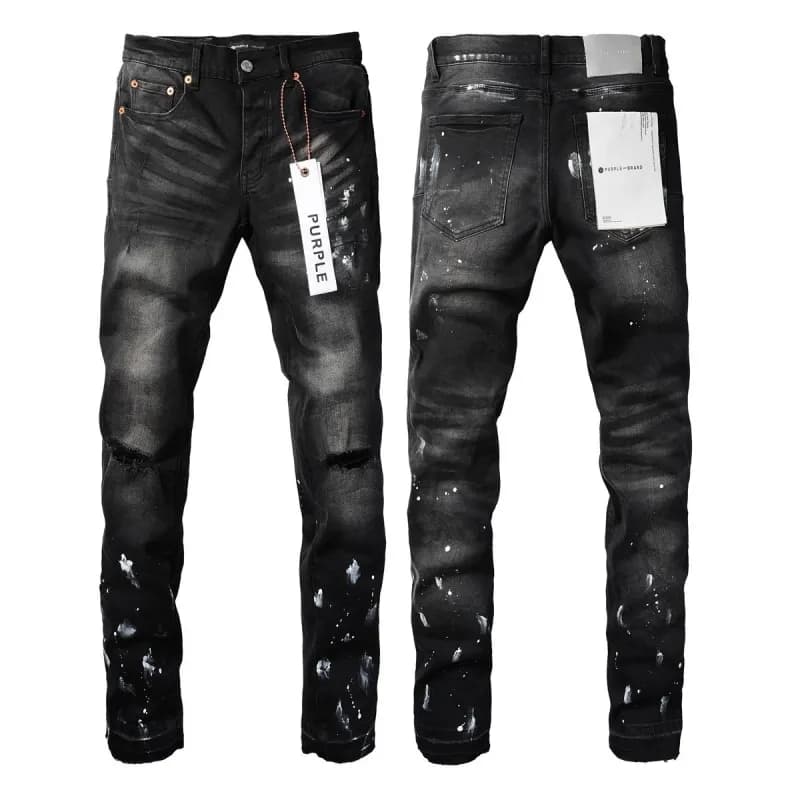 Diesel Distressed Slim Fit Jeans Paint Splatter Wash