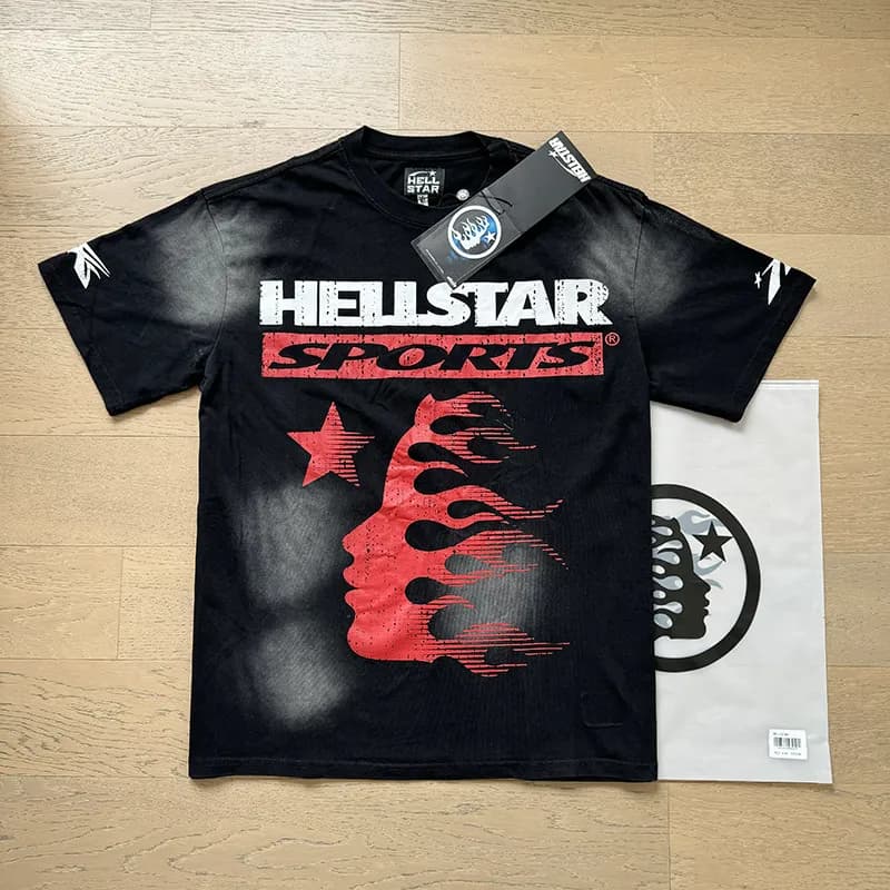 Hellstar Long Sleeve Tee Flame Graphic — X25