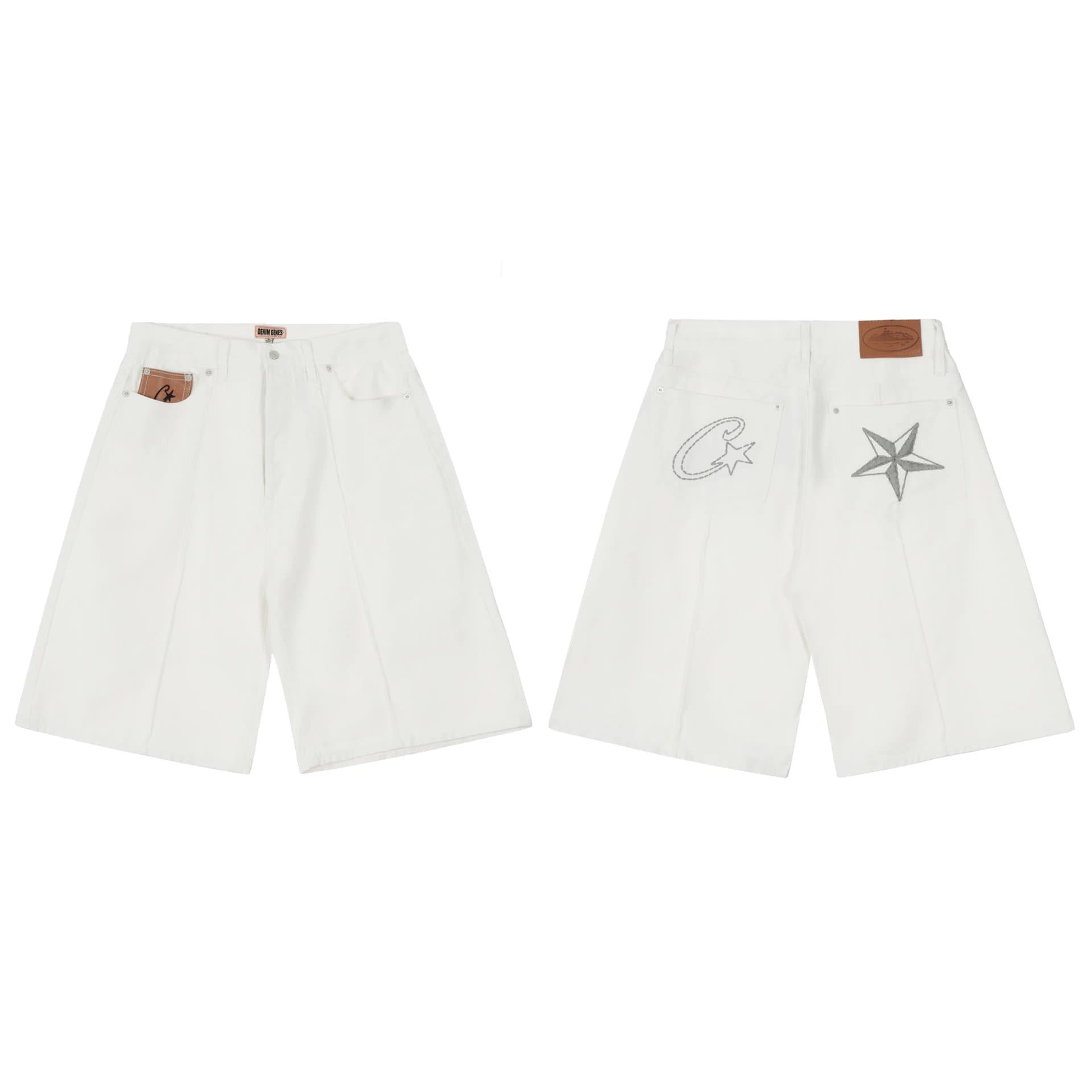 Corteiz Cargo Shorts Guerrilla Logo — 8008白色