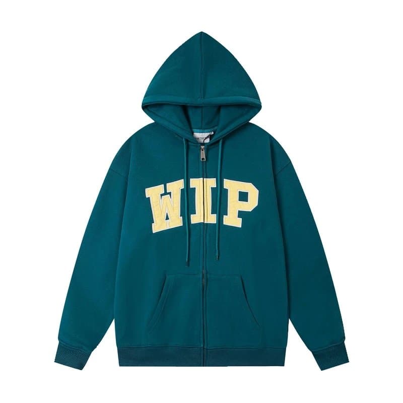 Corteiz Zip-Up Hoodie WIP Arch Logo