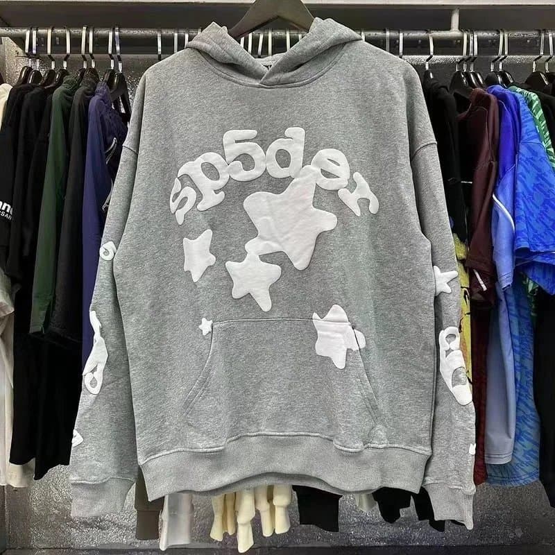 Sp5der Hooded Sweatshirt Spider Logo Appliqué