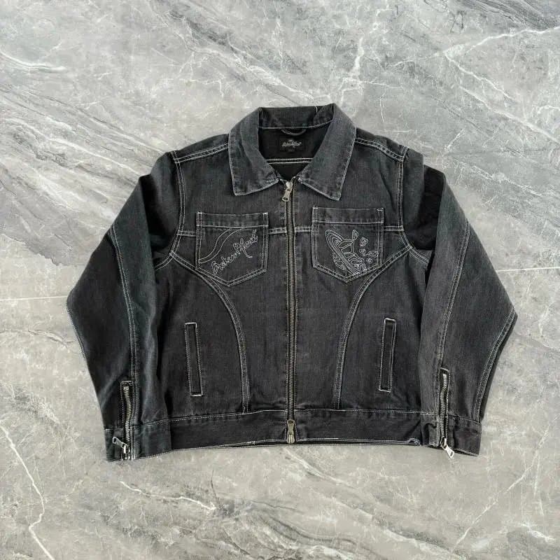 Balenciaga City Jacket Embroidered Denim