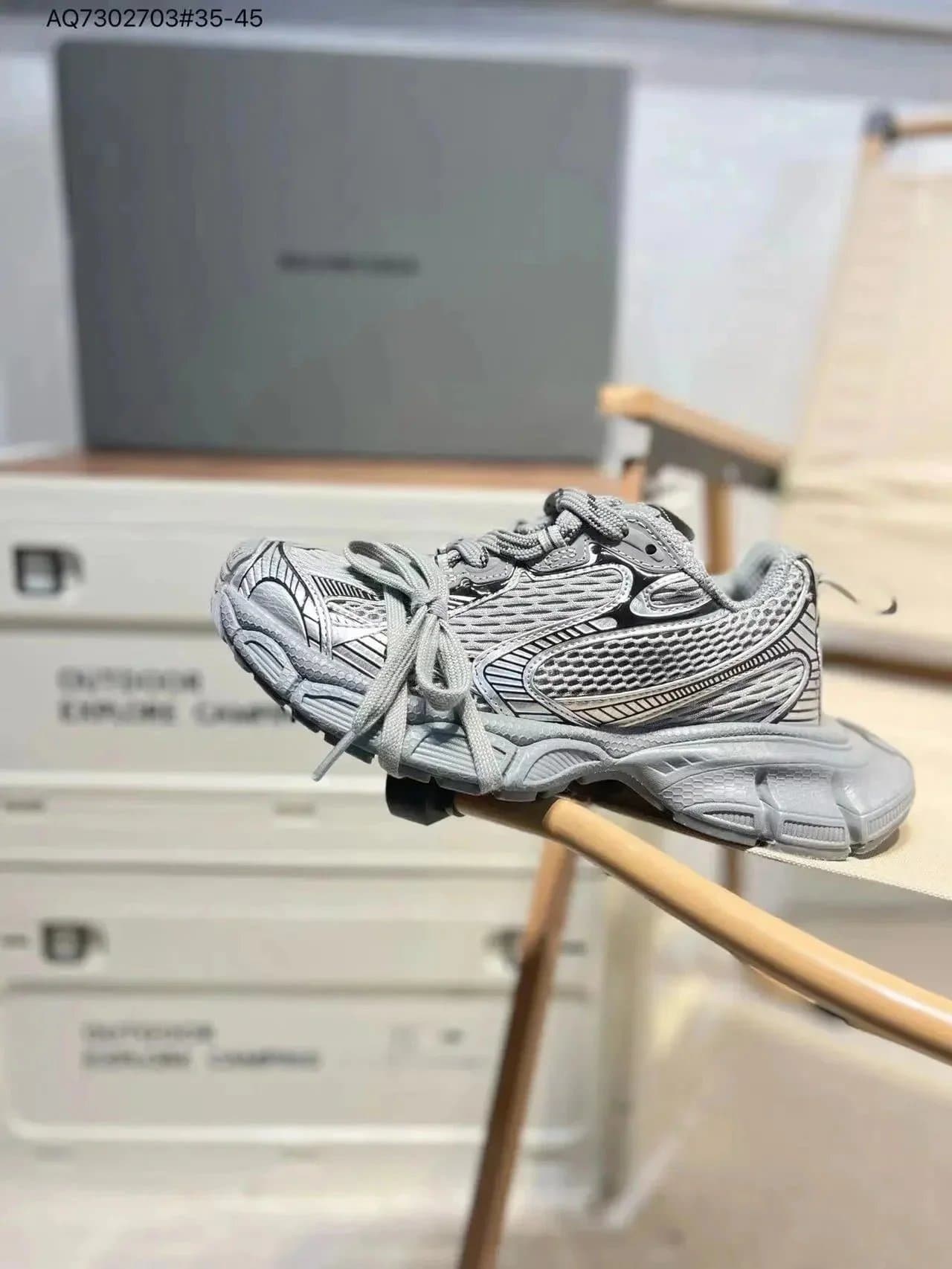 Balenciaga Triple S Grey Mesh