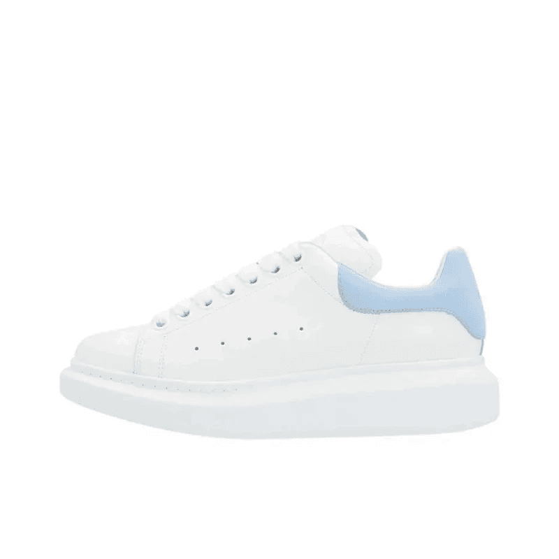 Alexander McQueen Oversized Sneaker White with Light Blue Heel Tab