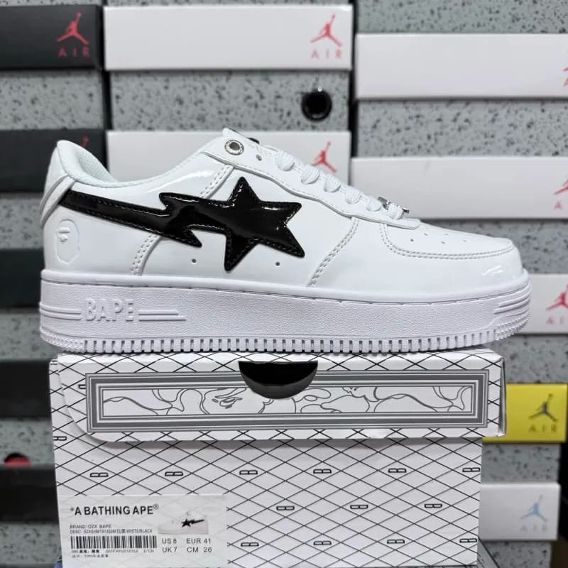 Jordan BAPE Sta White/Black