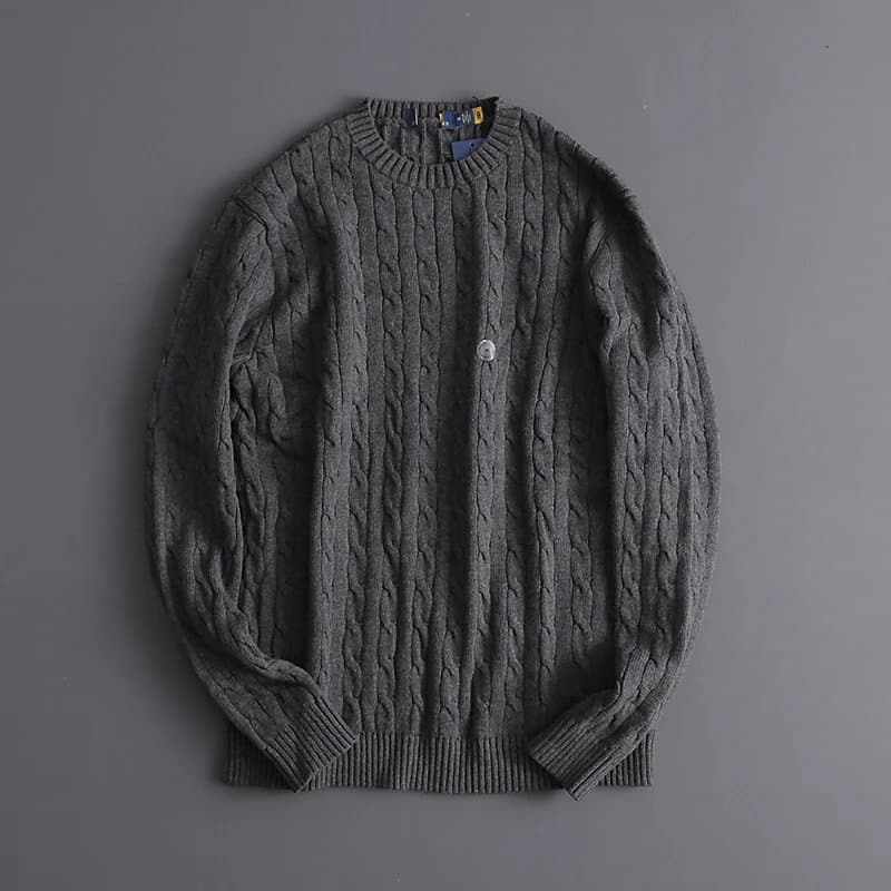 Polo Ralph Lauren Cable Knit Sweater Single Button