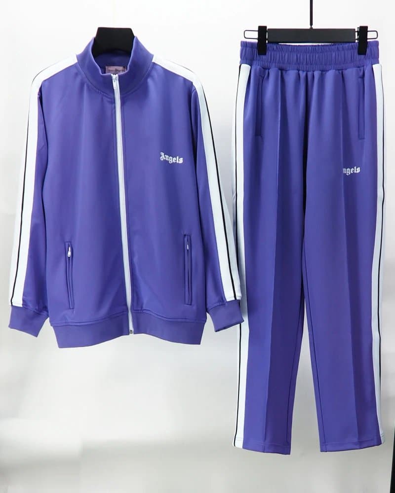 Palm Angels Track Jacket Angels Logo — 紫色套装