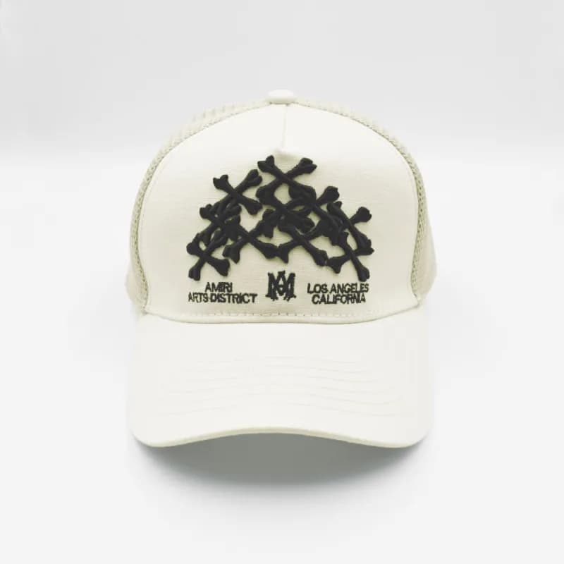 Amiri × Gallery Dept. Trucker Cap Crossbones Embroidery