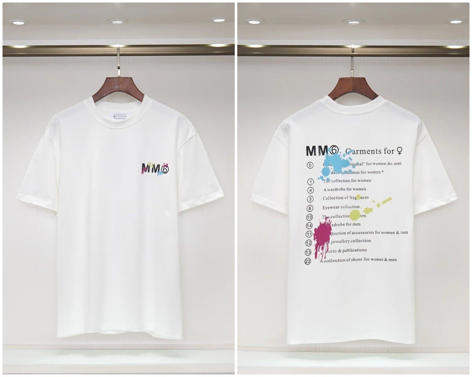 Maison Margiela Numbered Tee Numeric Collar Print — 2029白色
