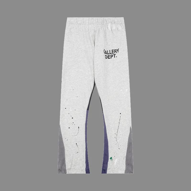 Gallery Dept. Track Pants Paint Splatter — 浅花灰