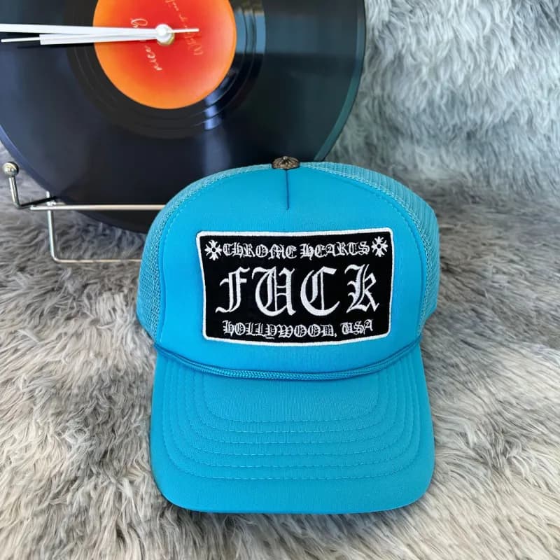Chrome Hearts Trucker Hat FUCK Patch