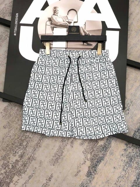 Fendi FF Logo Shorts Monogram Print — 02