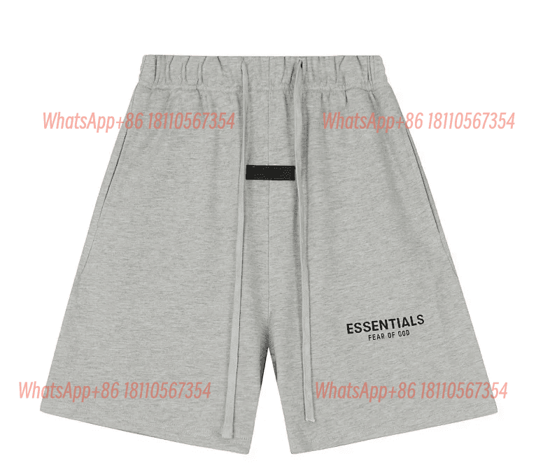 Fear of God Essentials Logo Shorts Heather Grey
