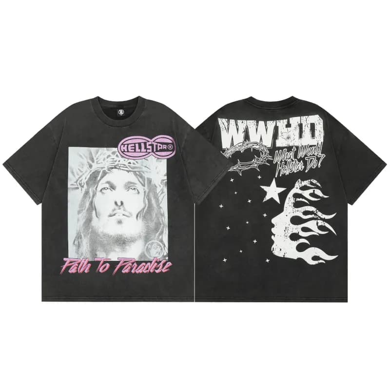 Stüssy Graphic Tee Flame Star Print — TX4HK06J