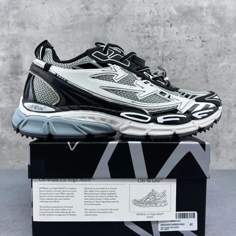 Off-White Diagonal Ice Blue — Be 黑白 C99 10510