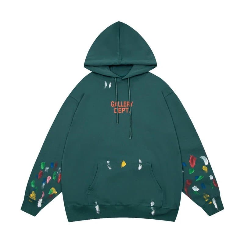 Gallery Dept. Hoodie Paint Splatter — 绿色G43#