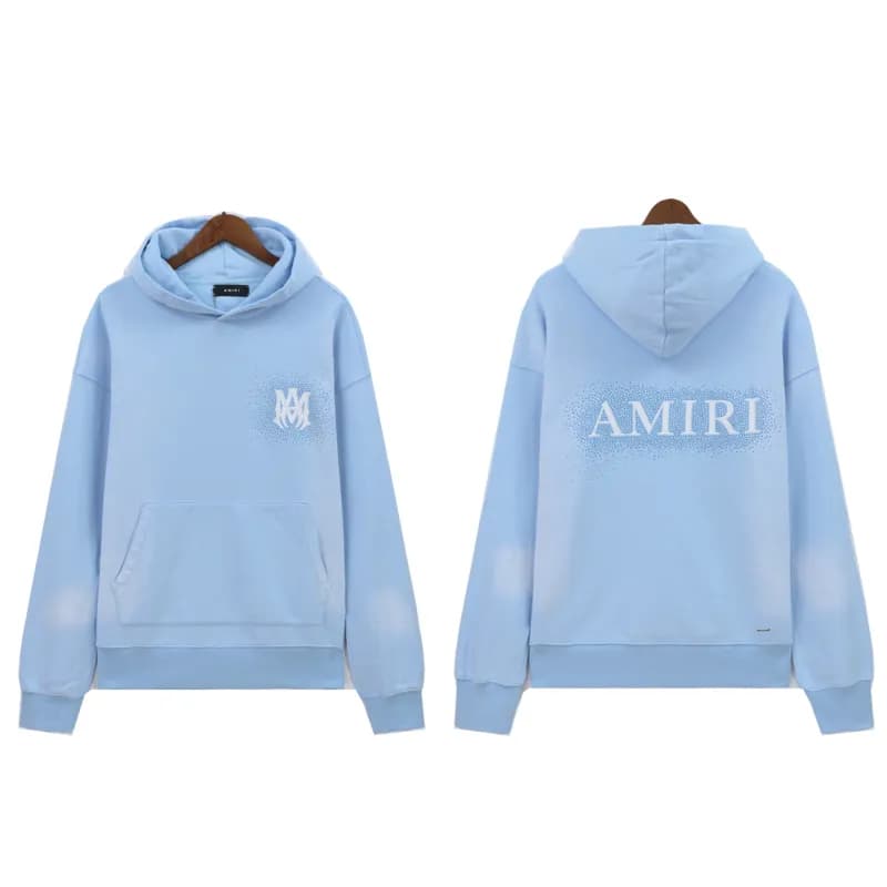 Amiri Hooded Sweatshirt Spray-Dye Logo