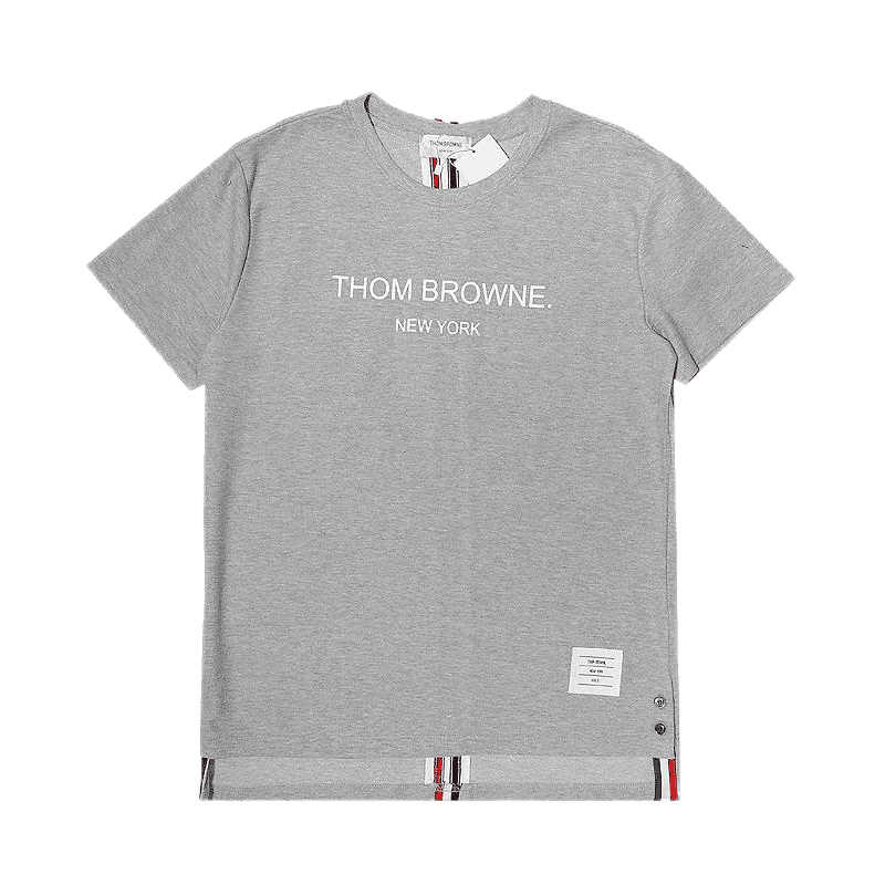 Thom Browne Logo T-Shirt Heather Grey
