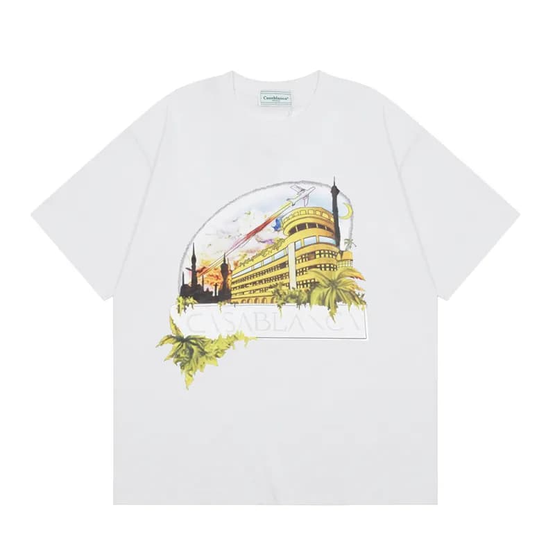 Comme des Garçons Graphic T-Shirt Cosmic Cactus Print — 65白色
