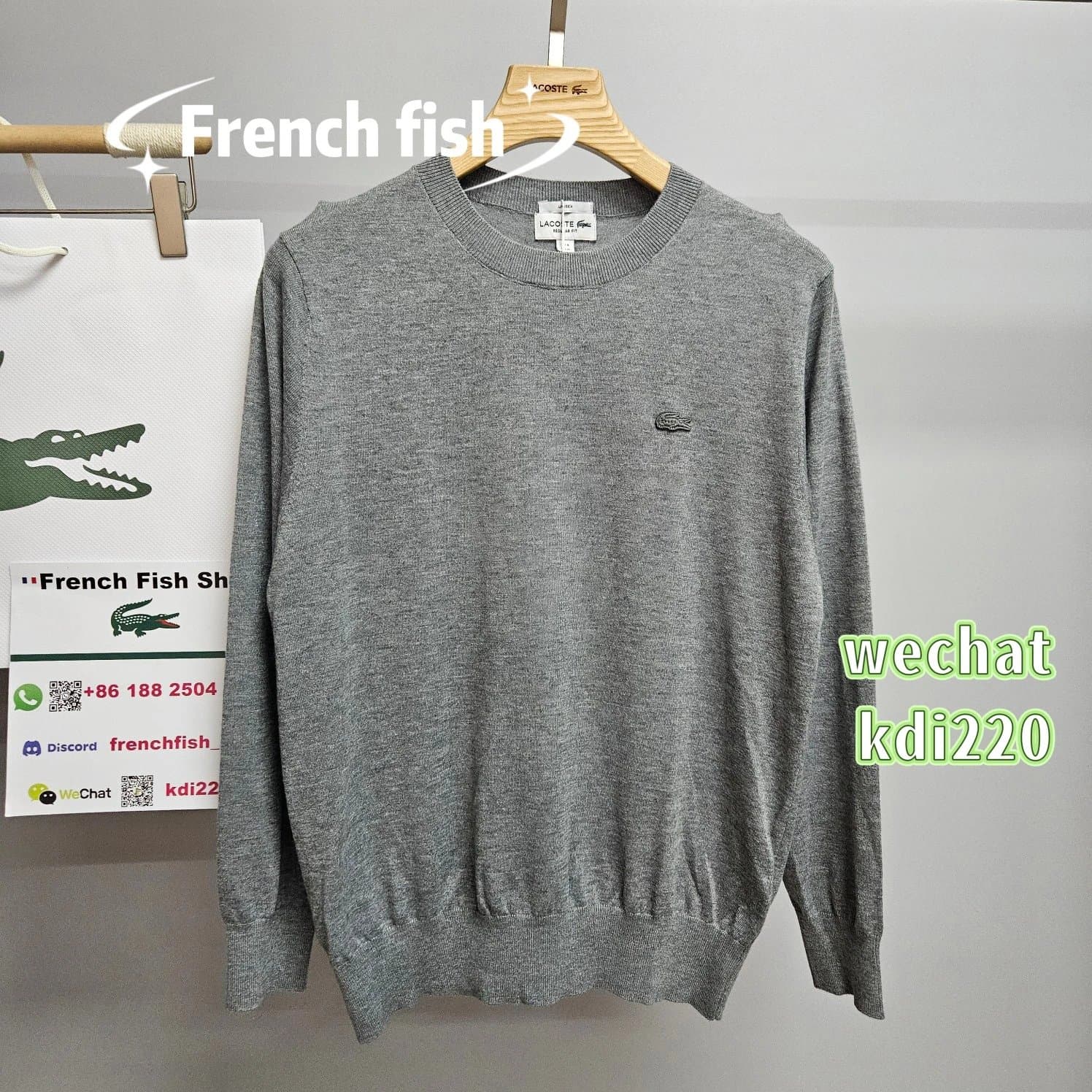 Lacoste Crewneck Sweater Classic Croc Logo