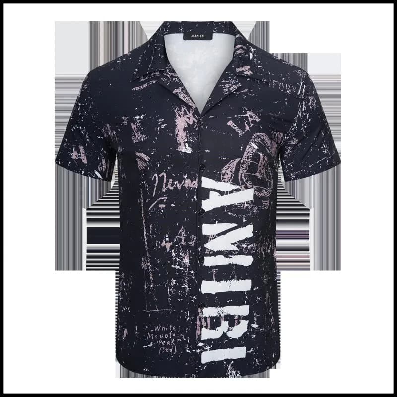Logo Print Shirt All-Over AMIRI Logo — 9167 黑色