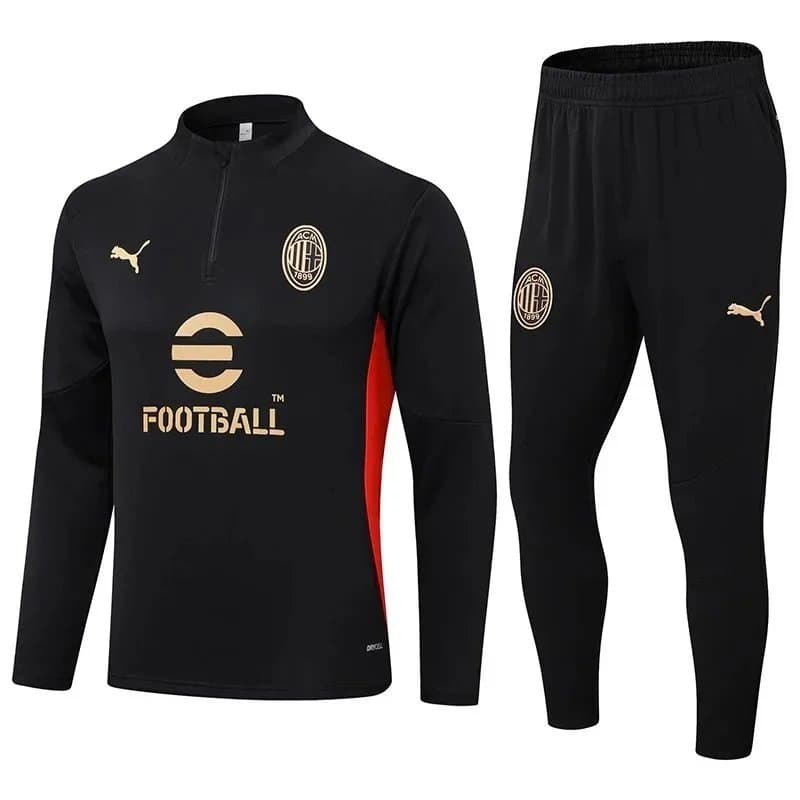 Puma AC Milan Training Set Black Gold Red