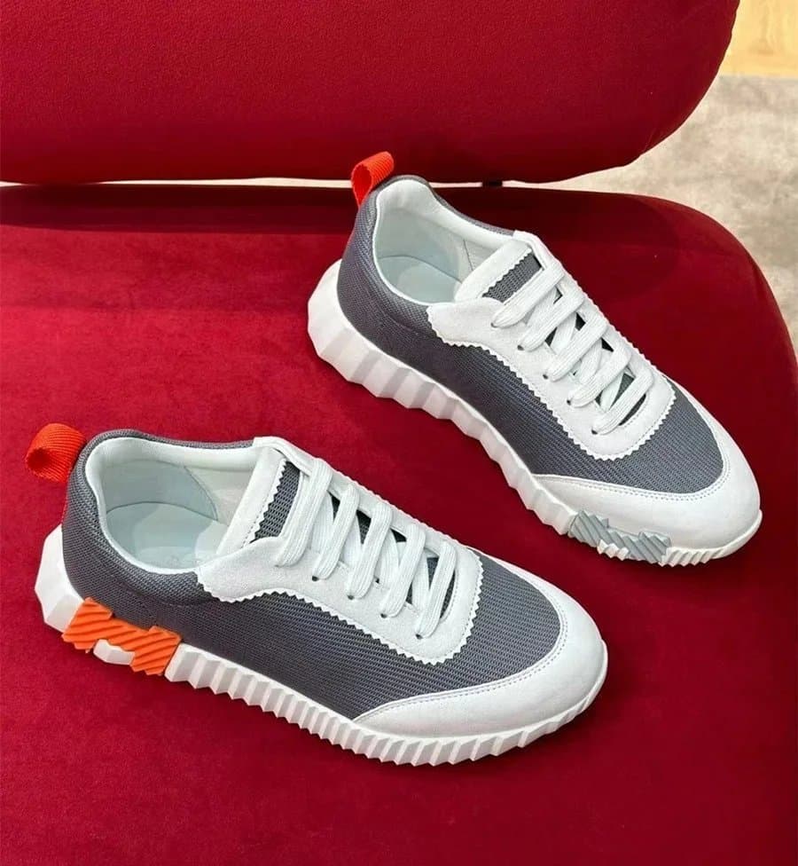 Hermès Oran Sneaker Grey White Orange