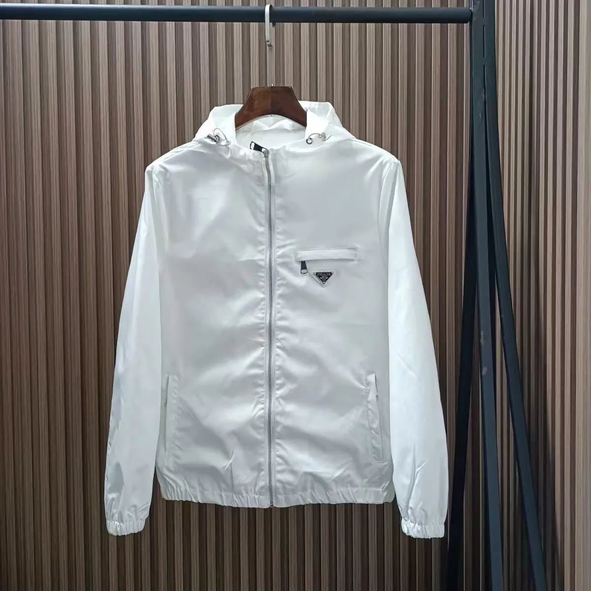 Prada Re-Nylon Hooded Jacket Classic Logo