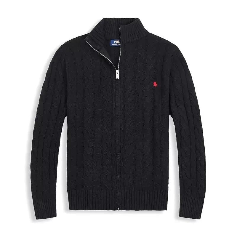 Polo Ralph Lauren Cable Knit Zip-Up Sweater Classic Fit