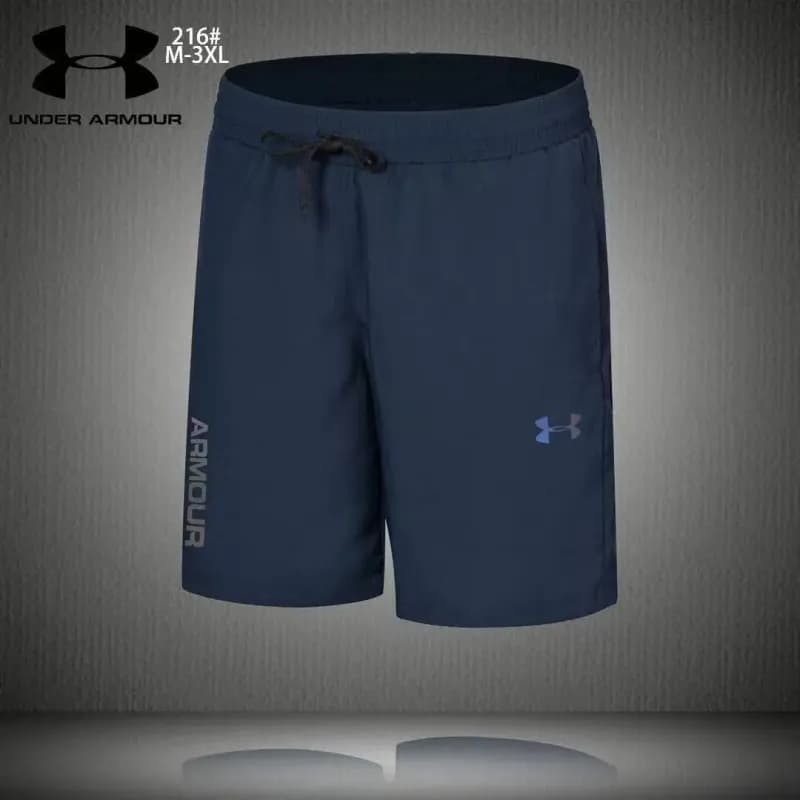 Under Armour HeatGear T-Shirt V-Logo — 宝蓝色【短裤】