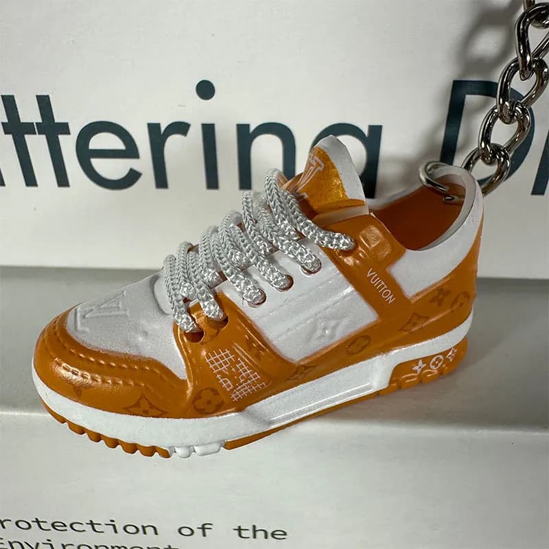 Louis Vuitton Sneaker Keychain Monogram Orange