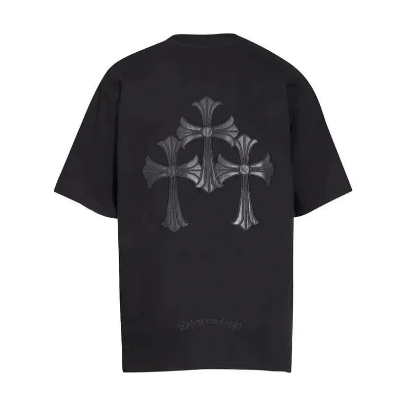 Chrome Hearts Graphic Tee Multi-Logo Print — 6091黑色*Top quality