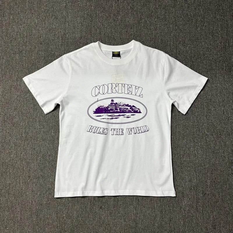 Palace T-Shirt Rules The World Graphic — 3103款 白印紫