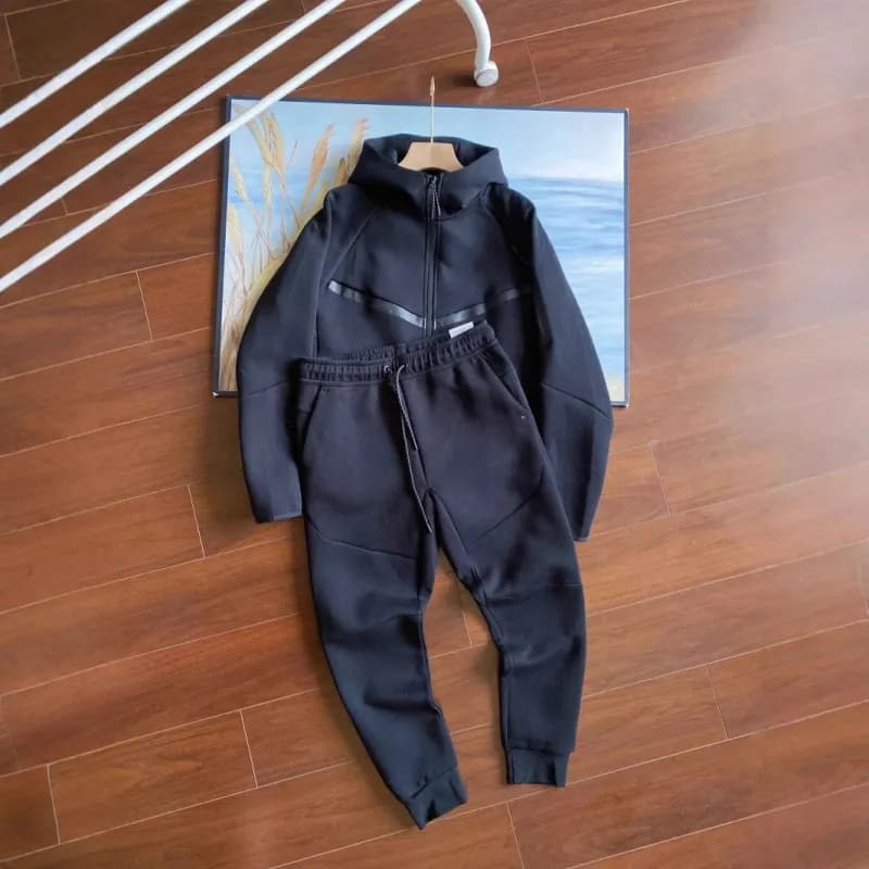 Nike Tech Fleece Hoodie and Joggers All Black